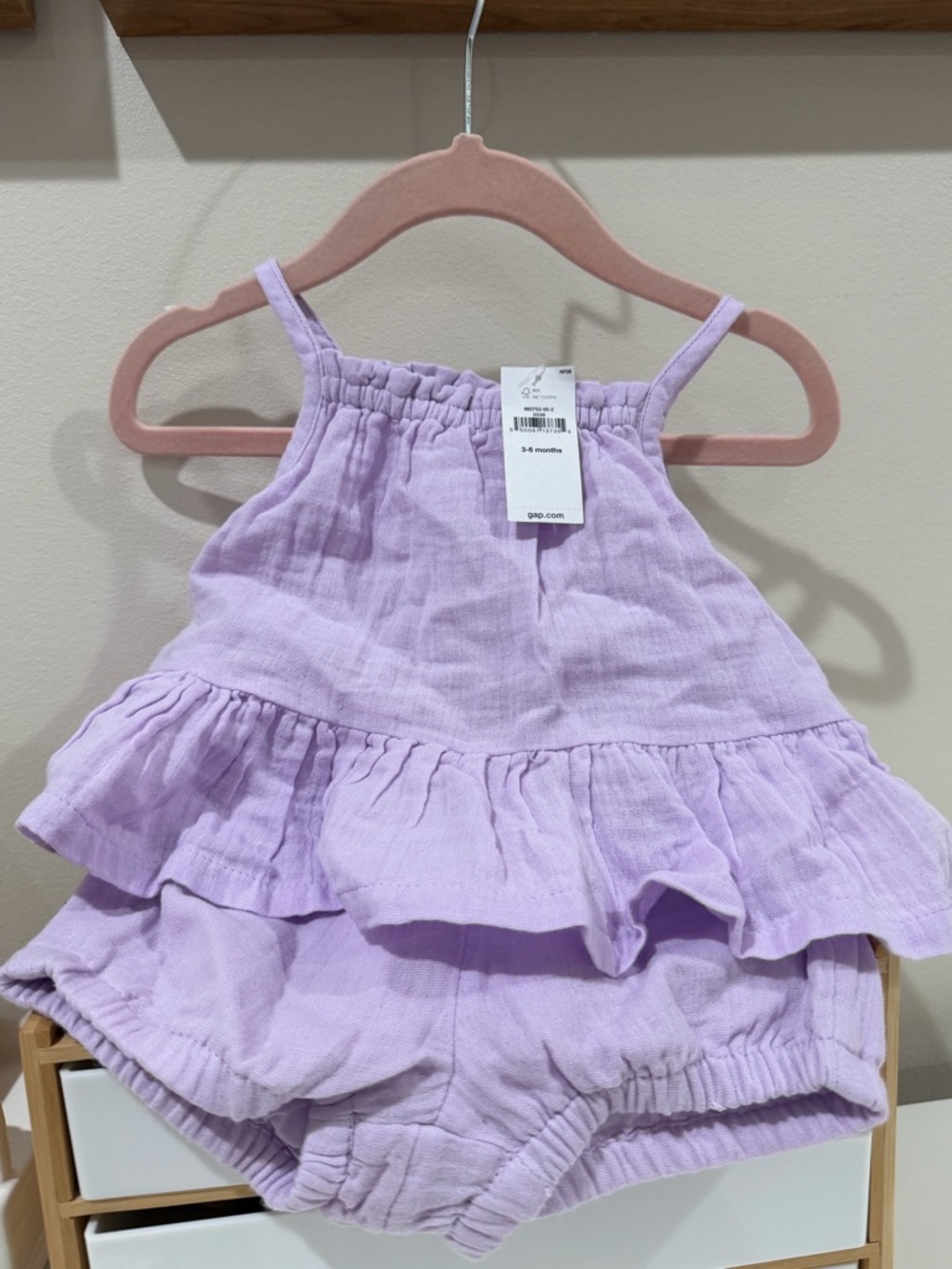 GAP Lilac Ruffle Tank and Bloomers Set